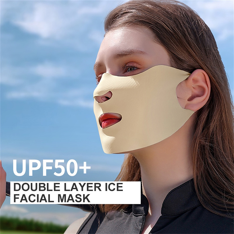 Ice Silk Sunscreen Mask Female - огляд і ціна Sports Mask Breathable